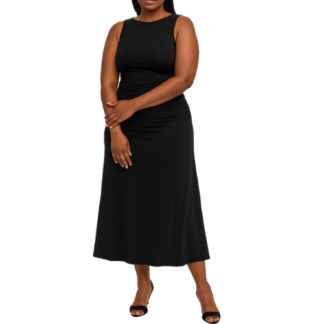 Black Open-Back Dress