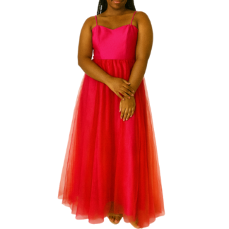 Pink-Orange Barbie Ball Gown