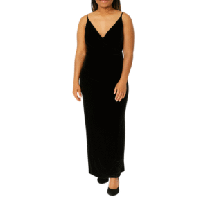 Black Velvet Maxi Dress