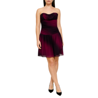 Purple and Black Sparkle Mini Dress