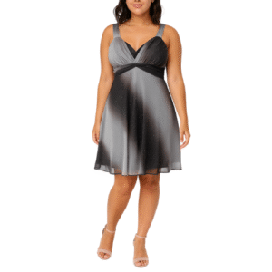 Grey and Charcoal Mini Dress