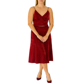 Shiny Maroon 2 Piece