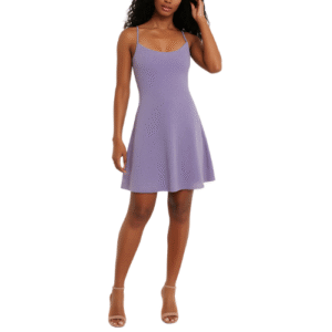 Purple Glitter Mini Dress