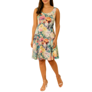 Foral Print Midi Dress