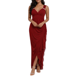 Maroon Maxi Dress